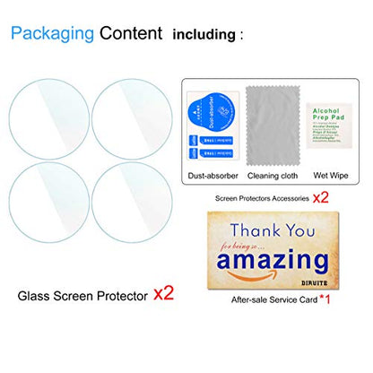 Diruite 4-Pack for Garmin Vivoactive 3 Tempered Glass Screen Protector, 2.5D 9H Hardness Screen Protective Film [Anti-Scratch]