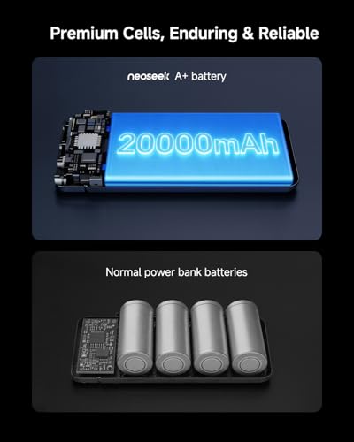 0.7'' Ultra-Slim 20000mAh Power Bank 45W Fast Charging Battery Pack