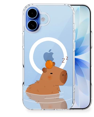 Feams for iPhone 17 Case [Compatible with Magsafe] Slim Shockproof Protective Clear Phone Cover for iPhone 17 6.3" Women Girls, Capybara - color: Capybara, size: for iPhone 17 (6.3 Inch)