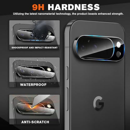 3 Pack for Google Pixel 9 Pro XL Camera Lens Protector - size: for Google Pixel 9 Pro XL