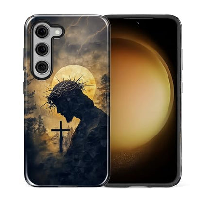 CARLOCA Case for Samsung Galaxy S23,Faith Inspired Christians Scripture Design Hybrid Dual Protection Soft TPU + Hard PC,Shockproof Anti-Scratch Cover Men Women Stylish Protective Phone Case - color: Faith Inspired Christians Scripture, size: Galaxy S23