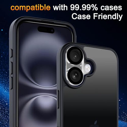 TZGZT 3 Pack Screen Protector for iPhone 16, Tempered Glass, Case Friendly - color: iPhone 16 Clear