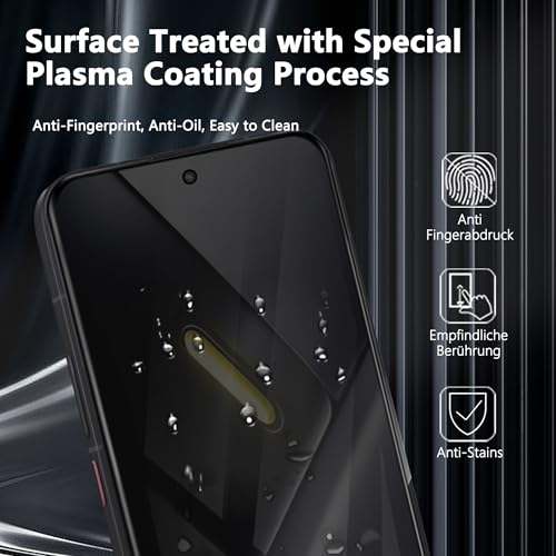 2+2 Pack Privacy Screen Protector for Xiaomi Poco X8 Pro Max, Anti-Spy Tempered Glass with Camera Lens Protector, 9H Anti-Scratch, Bubble Free, Case Friendly - size: for Poco X8 Pro Max