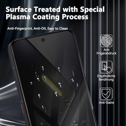 2+2 Pack Privacy Screen Protector for Xiaomi Poco X8 Pro Max, Anti-Spy Tempered Glass with Camera Lens Protector, 9H Anti-Scratch, Bubble Free, Case Friendly - size: for Poco X8 Pro Max