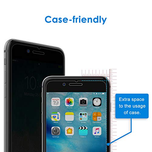 JETech Privacy Screen Protector for iPhone 8 Plus/7 Plus, 2-Pack - size: iPhone 8 Plus/7 Plus