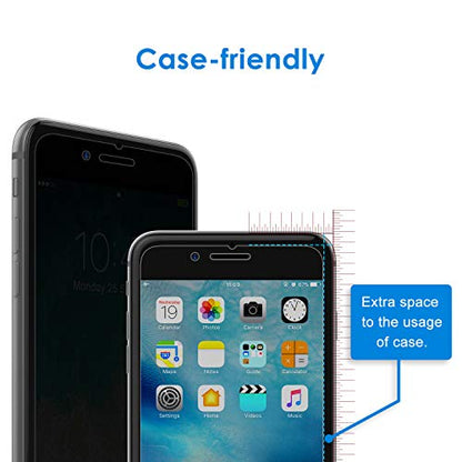 JETech Privacy Screen Protector for iPhone 8 Plus/7 Plus, 2-Pack - size: iPhone 8 Plus/7 Plus