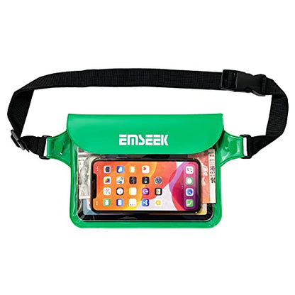 Waterproof Waist Pouch Dry Belt Bag Fanny Pack Keep Your Key Fob Wallet Kindle Phone Dry Perfect For Swim Surf Snorkel(Green) - color: Green