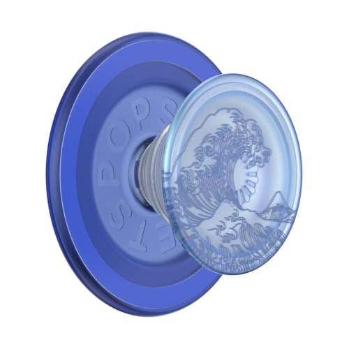 PopSockets Phone Grip for MagSafe, Magnetic Holder- Translucent Ocean - color: Translucent Ocean, style: MagSafe