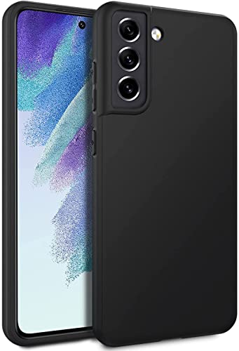 LRK Ultra Thin Black Case Compatible with Samsung Galaxy S21 FE 5G: Slim, Soft, and Flexible (NOT Hard) [Matte Finish] Protective Black Phone Cover for Samsung Galaxy S21 FE 5G, 6.4 Inch - Matte Black - size: Samsung Galaxy S21 FE