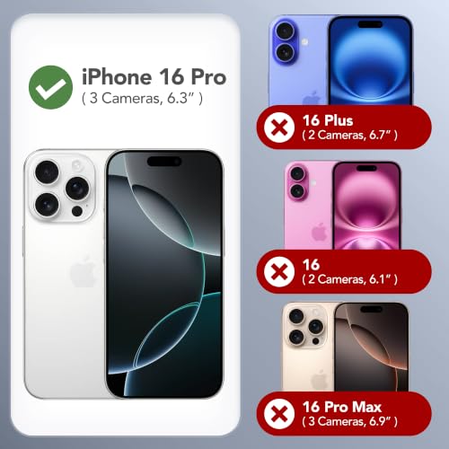 GONEZ Magnetic for iPhone 16 Pro Case, Silicone Cover Baby Blue - color: Baby Blue, size: Iphone 16 Pro