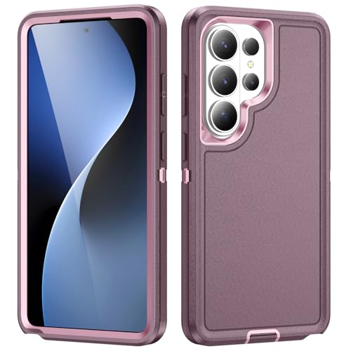 Shockproof Case for Samsung Galaxy S26 Ultra 6.9 inch,Heavy Duty Rugged Military Grade Protection,Hard Sturdy Phone Cover for Samsung S26 Ultra,Pink Purple - color: Pink Purple