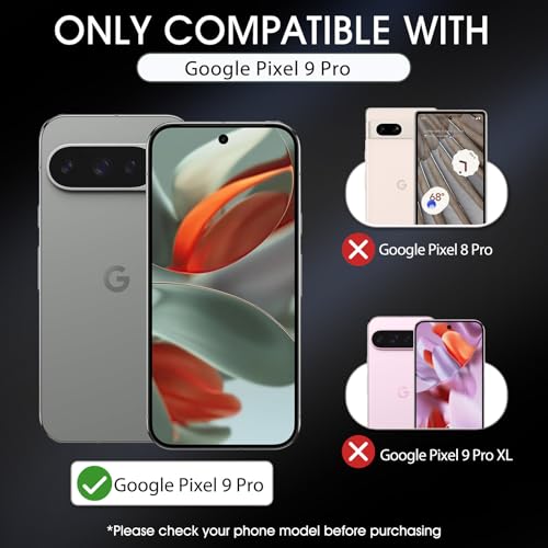 3 Pack Privacy Screen Protector for Google Pixel 9 Pro 6.3", Ultra-Thin Anti-Spy Soft TPU Hydrogel Protective Film for Google Pixel 9 Pro - Self-Healing, Touch Sensitive, Case Friendly - size: Google Pixel 9 Pro