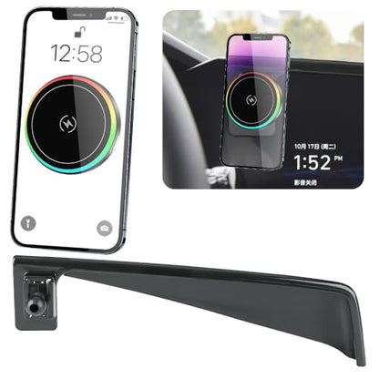 Car Magnetic Phone Mount for Hyundai Elantra 2021 2022 2023 2024 2025 2026 Auto Interior Accessories Best Cellphone Holder Fast 15W Wireless Charger Cell Phones Charging Screen Stand Accessory