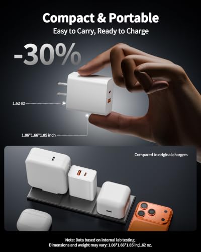 iPhone Duo 18 Pro Max 18 Pro 18 Charger Fast Charging, 40W USB C Charger - style: 10FT