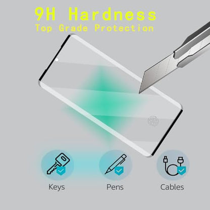 [4 Pack] Tempered Glass Screen Protector for Samsung Galaxy S23 Ultra | Tempered Glass, Scratch Resistant, Easy-Install, Bubble Free, Anti-Fingerprint