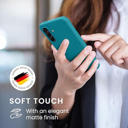 kwmobile Case Compatible with Samsung Galaxy A36 5G Case - Soft Slim Protective TPU Silicone Cover - Teal Matte - color: teal matte, size: Galaxy A36 5G
