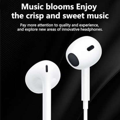 2 Packs USB C Headphones,Earphones Wired Earbuds Noise Canceling in-Ear