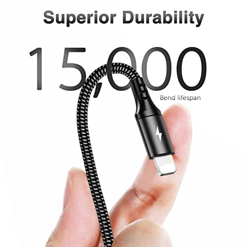 Multi USB Charger Cable 2Pack [4A,10ft ] 4 in 1 USB Fast Charging Cable with IP/Type C/Micro USB Ports Adapter for Phone 17/16/15/14/13/12/11/X/8/7/6/Samsung/Pixel/HTC/LG/Huawei/Sony/Tablets.