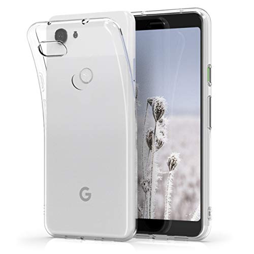 kwmobile Case Compatible with Google Pixel 3a - Clear Case Soft Slim Flexible Protective TPU Phone Cover - Transparent - size: Pixel 3a