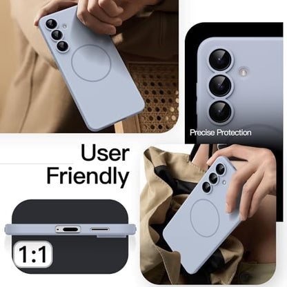 JETech Magnetic Slim Case for Samsung Galaxy S25 FE, Icyblue | Compatible with MagSafe, Full Camera Lens Protection, Ultra-Thin Lightweight, Matte Finish Phone Cover - color: Icyblue, size: Galaxy S25 FE