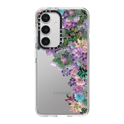 CASETiFY for Galaxy S24 Case - Impact Clear | Not Yellowing | 6.6 ft. Drop Protection | MY SUCCULENT GARDEN | Clear - color: MY SUCCULENT GARDEN, size: Galaxy S24