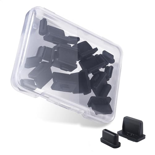 Cable Matters Combo-Pack USB-C and USB Port Covers, 10x Each, Black - style: Combo (USB A&C)