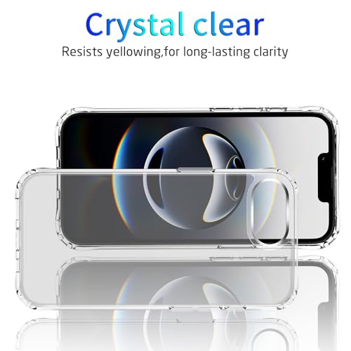 DEERLAMN Clear Case for iPhone 17E/iPhone 16E 6.1-Inch, Military Grade Drop Protection Anti-Scratch Transparent Ultra Slim Non-Yellowing Shockproof Protective Phone Cover - size: iPhone 16E 6.1-Inch
