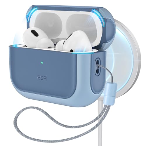 ESR for AirPods Pro 2 Case, Compatible with MagSafe, Navy Blue - color: Navy Blue, size: AirPods Pro 2&1 Case