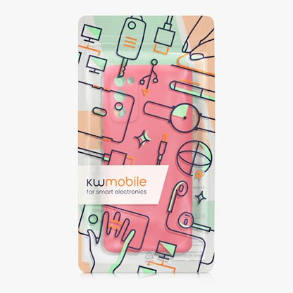 kwmobile Case Compatible with Samsung Galaxy S20 FE Case - Protective Slim TPU Phone Cover - Soft Matte Finish - Neon Pink - color: neon pink, size: Galaxy S20 FE
