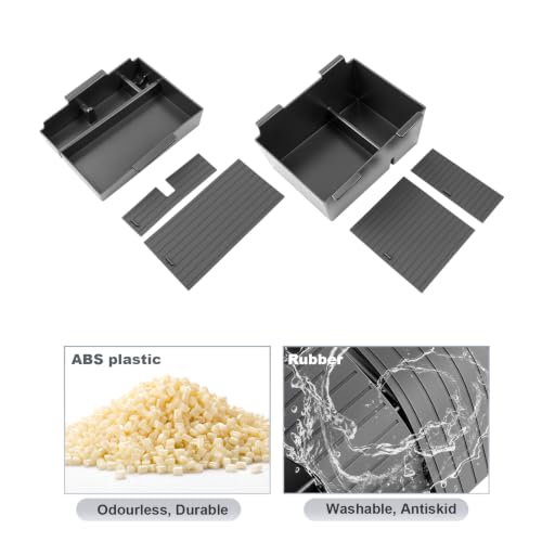 SKTU 2Pack for 2026 2027 Nissan Sentra Center Console Organizer ABS - color: 2026 2027 Sentra Double Layers Console Organizer