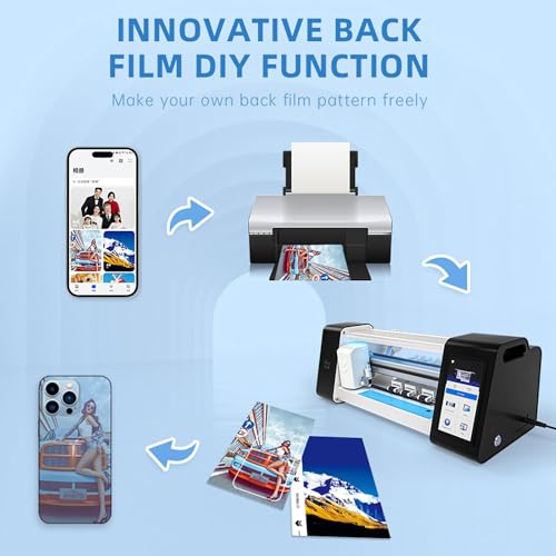Intelligent Film Cutting Machine for Hydrogel TPU Screen Protectors for Front of The Cellphone,Mobile Phone Screen Protector Machine Cutting,for Smartphones,Watches and Tablets Edge