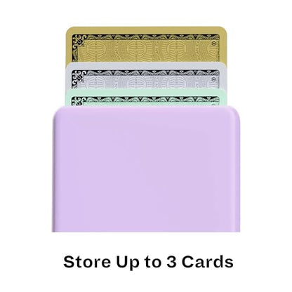 Casely MagWallet | Kiwi Kiss | Matcha Green Shimmer | Slim Wallet Card Holder | Compatible with MagSafe | Soft-Touch Hard Silicone | Holds Up to 3 Cards - color: Kiwi Kiss | Matcha Green Shimmer