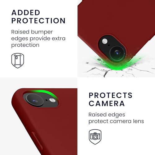 kwmobile Case Compatible with Apple iPhone 17e / iPhone 16e Case - Slim Protective TPU Silicone Phone Cover - Rhubarb Red - color: Rhubarb Red, size: iPhone 17e / iPhone 16e