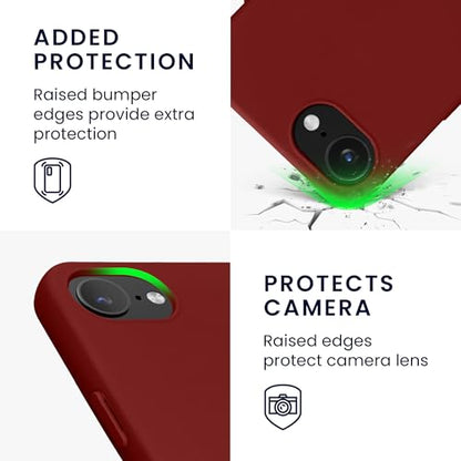 kwmobile Case Compatible with Apple iPhone 17e / iPhone 16e Case - Slim Protective TPU Silicone Phone Cover - Rhubarb Red - color: Rhubarb Red, size: iPhone 17e / iPhone 16e
