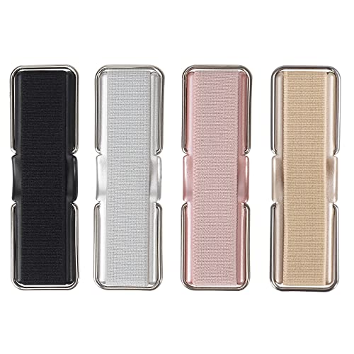 Phone Strap, CISID 4 Pcs Phone Grip with Stand Phone Strap Holder for Hand Finger Kickstand Suitable for iPhone Samsung and Most Smartphones(Black,Silver,Rose Gold,Gold 4PCS) - color: Black,Silver,Rose Gold,Gold