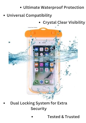 Waterproof Phone Pouch 2 Pack, Universal IPX8 Phone Dry Bag Case with Lanyard, Clear Touch Screen for iPhone, Samsung & Android, Fits Most Phones (Purple and Green) - color: Purple and Green