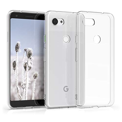kwmobile Case Compatible with Google Pixel 3a - Clear Case Soft Slim Flexible Protective TPU Phone Cover - Transparent - size: Pixel 3a