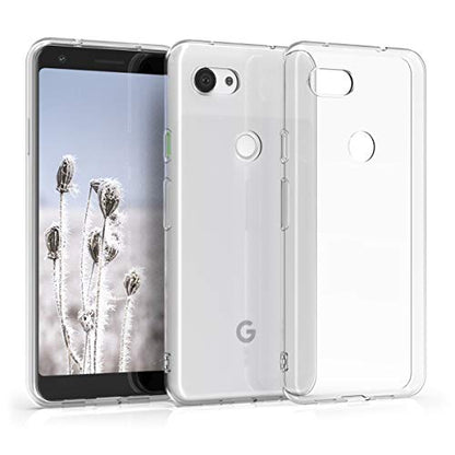 kwmobile Case Compatible with Google Pixel 3a - Clear Case Soft Slim Flexible Protective TPU Phone Cover - Transparent - size: Pixel 3a