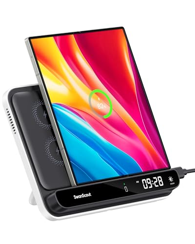 Foldable Dual Wireless Charger for Galaxy Z Fold 8 Ultra & Pixel Fold