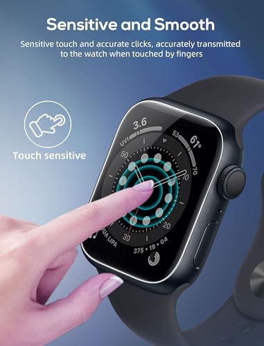 [8 Pack] Screen Protector for Apple Watch 40mm SE Series 6/5/4 Anti-Scratch,iWatch Self-Healing Soft TPU,Bubble-Free,HD Clear Soft Watch Film,Touch Sensitive,Ultra-thin for iWatch Accessories - size: 40mm SE/Series 6/5/4