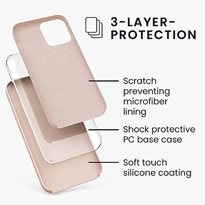 kwmobile Case Compatible with Apple iPhone 12 / iPhone 12 Pro Case - TPU Silicone Phone Cover with Soft Finish - Dusty Pink - color: dusty pink, size: iPhone 12 / iPhone 12 Pro