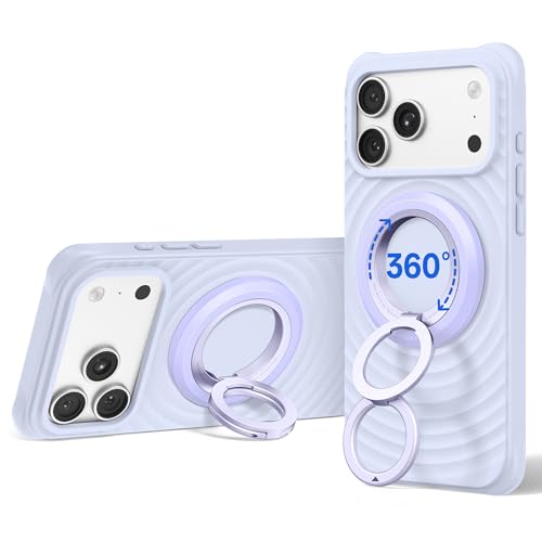SYNCWIRE Magnetic Phone Ring Holder, for MagSafe Phone Grip Stand Kickstand - color: Lilac Purple