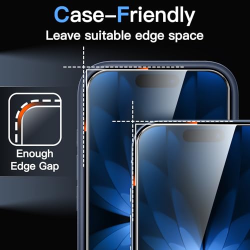 JETech Screen Protector for iPhone 17, 3-Pack | 9H Tempered Glass, HD Clear, Anti-Scratch Protection, Easy Installation Tool - size: iPhone 17