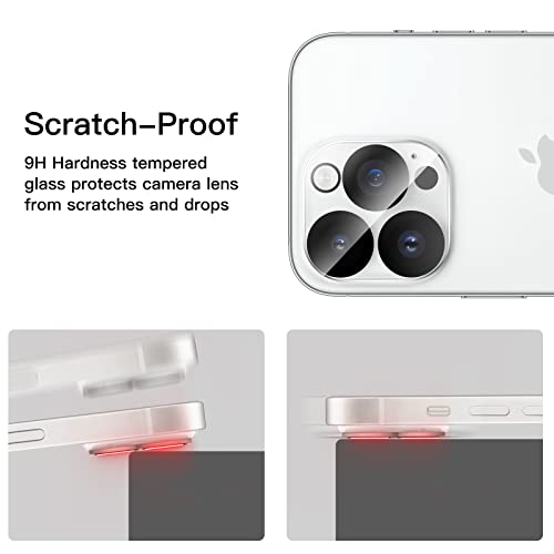 JETech Camera Lens Protector for iPhone 14 Pro/14 Pro Max, 3-Pack - size: iPhone 14 Pro/14 Pro Max