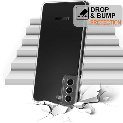 TENOC Phone Case for Samsung Galaxy S21+ Plus 5G, Clear Case Non-Yellowing Protective Bumper Hard Back Cover - color: Clear Anti-Yellowing, size: S21 Plus