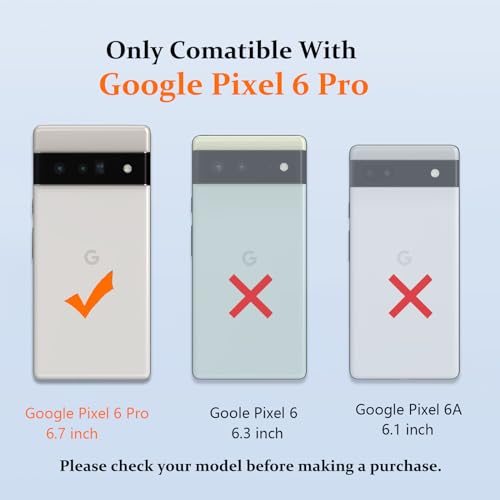 Vinve for Google Pixel 6 Pro Case with Slide Lens Cover, Military Grade Drop Protection, Magnetic Rotated Ring Holder Kickstand Protective Phone Case (Navy Blue) - color: Navy Blue ,Military Grade 2nd gen.