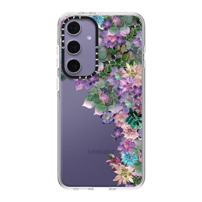 CASETiFY for Galaxy S24+ Case - Impact Clear | Not Yellowing | 6.6 ft. Drop Protection | MY SUCCULENT GARDEN | Clear - color: MY SUCCULENT GARDEN, size: Galaxy S24+