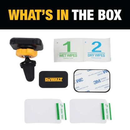 DEWALT Heavy Duty Magnetic Phone Holder for Car, Universal Air Vent