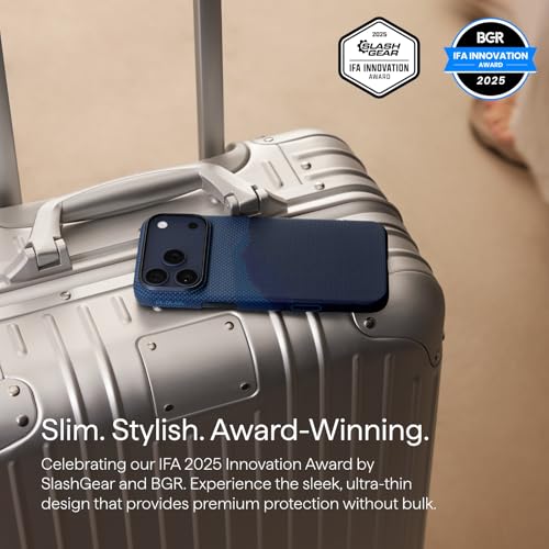 pitaka for iPhone 17 Pro Case 6.3" with Camera Control Button, Compatible with MagSafe, Ultra-Slim Case with Caseless Touch Feeling, 1500D Aramid Fiber Woven, Over the Horizon - color: Over the Horizon