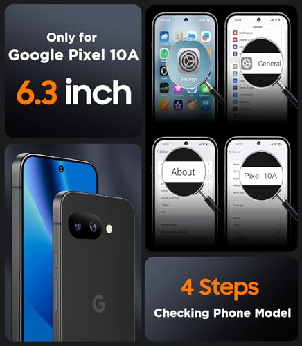 SPIDERCASE Magnetic for Google Pixel 10a Case, Black - color: Black, size: Pixel 10A